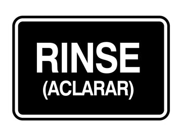 Signs ByLITA Classic Framed Rinse (Aclarar) Wall or Door Sign